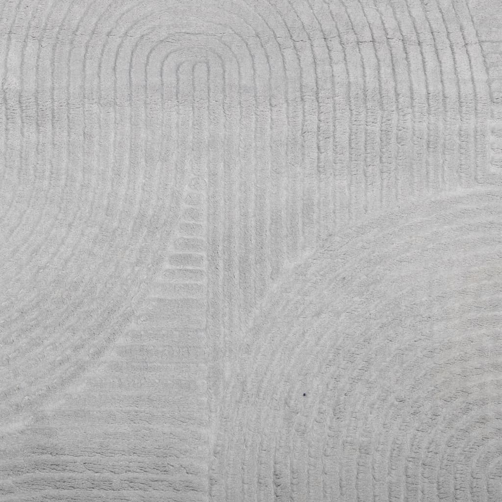 Rug IZA Short Pile Scandinavian Look Grey Ø 80 cm
