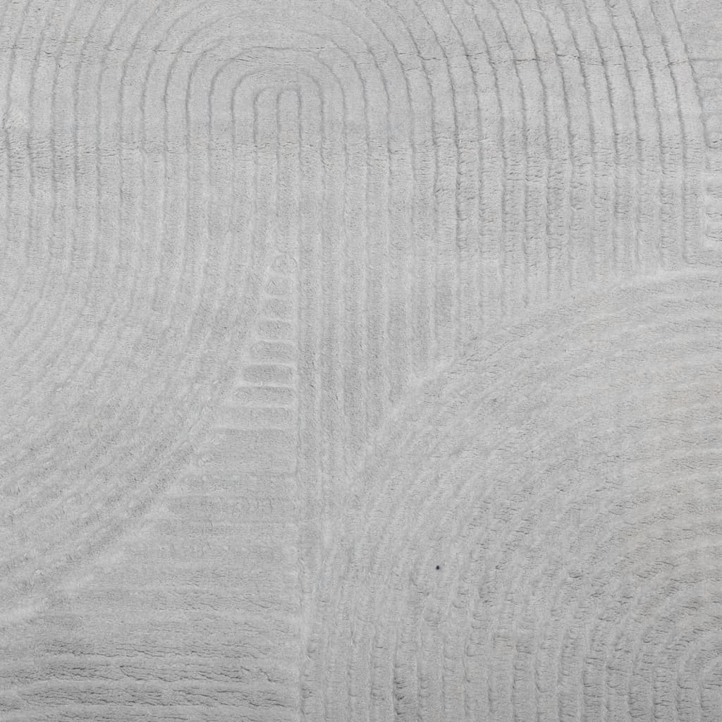 Rug IZA Short Pile Scandinavian Look Grey Ø 160 cm