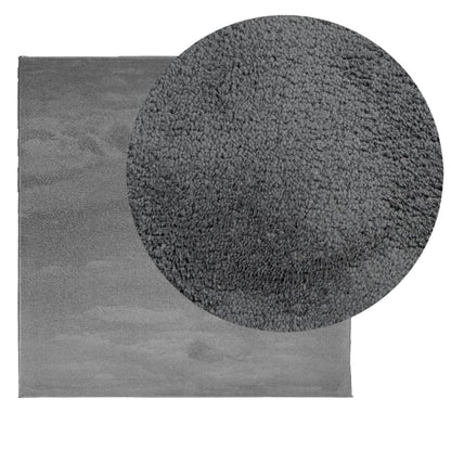 Rug OVIEDO Short Pile Anthracite 200x200 cm