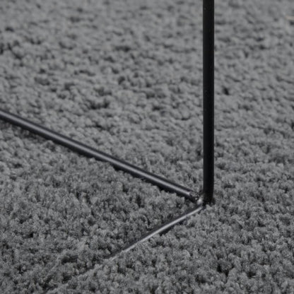 Rug OVIEDO Short Pile Anthracite 200x200 cm