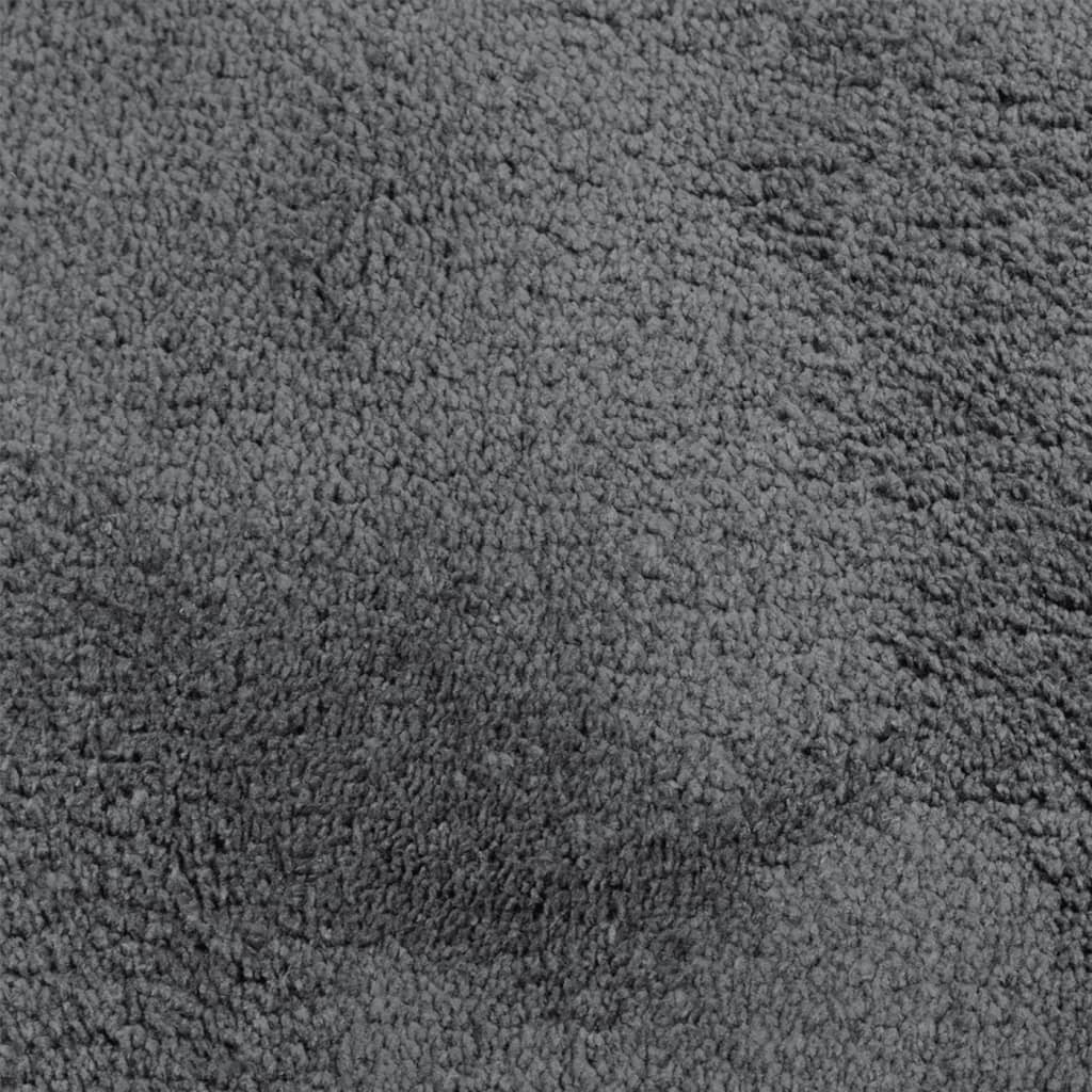 Rug OVIEDO Short Pile Anthracite 200x200 cm