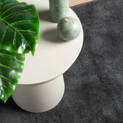 Rug OVIEDO Short Pile Anthracite 240x240 cm