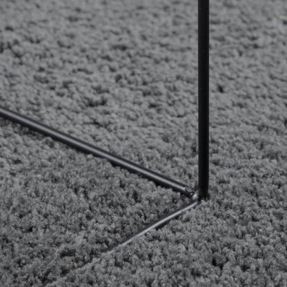 Rug OVIEDO Short Pile Anthracite 240x240 cm