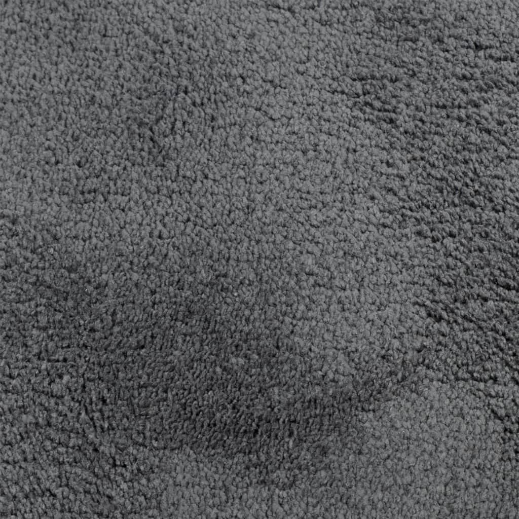 Rug OVIEDO Short Pile Anthracite 240x240 cm