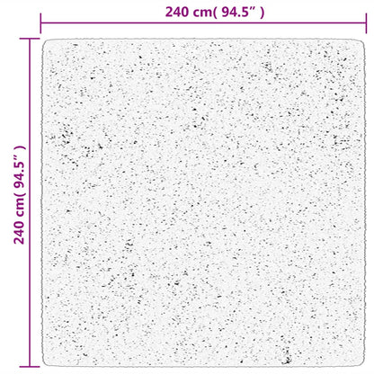 Rug OVIEDO Short Pile Anthracite 240x240 cm