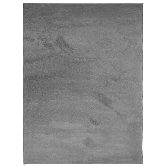 Rug OVIEDO Short Pile Anthracite 240x340 cm