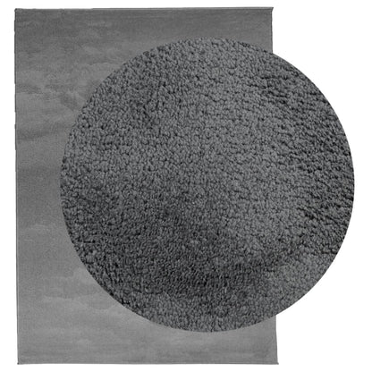 Rug OVIEDO Short Pile Anthracite 240x340 cm