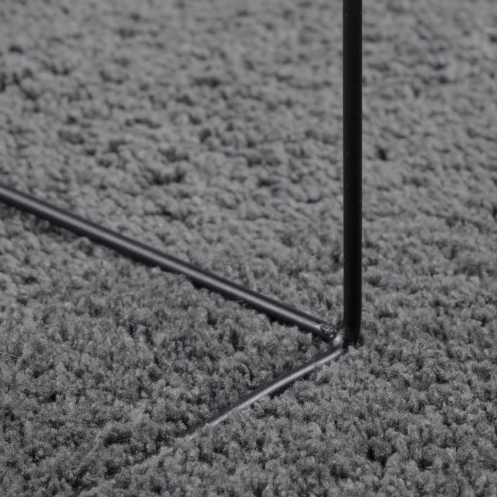 Rug OVIEDO Short Pile Anthracite 240x340 cm