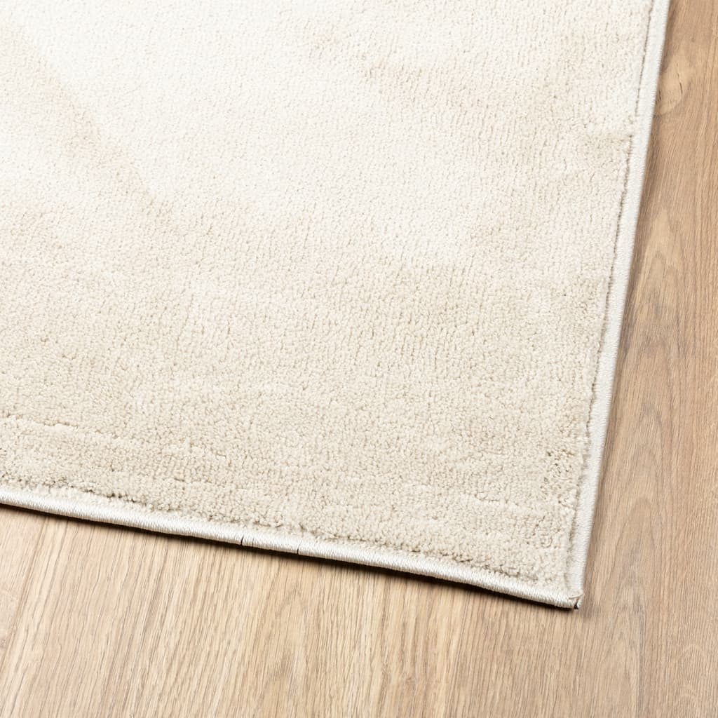 Rug OVIEDO Short Pile Beige 200x200 cm