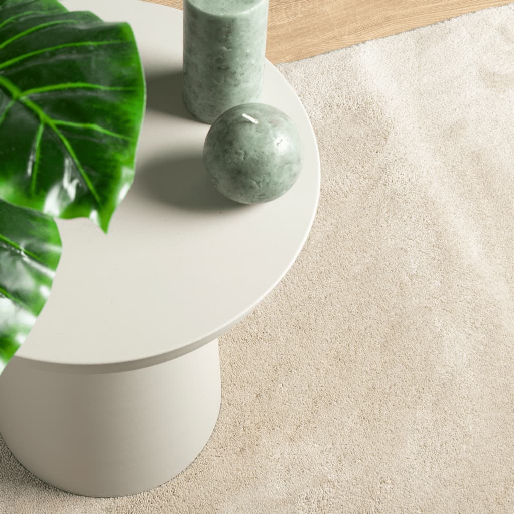 Rug OVIEDO Short Pile Beige 200x200 cm