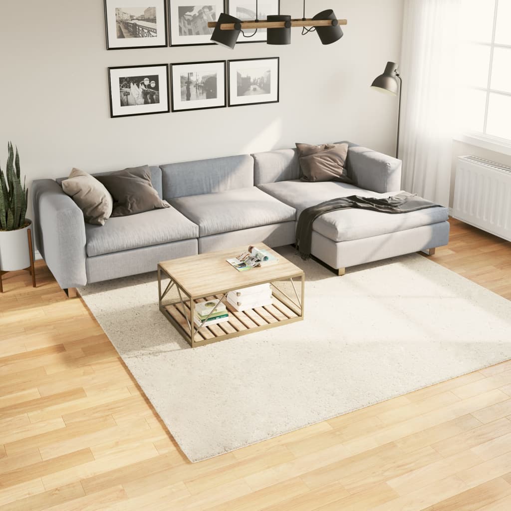 Rug OVIEDO Short Pile Beige 240x240 cm