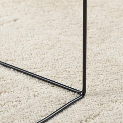 Rug OVIEDO Short Pile Beige Ø 160 cm