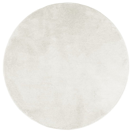 Rug OVIEDO Short Pile Cream Ø 160 cm