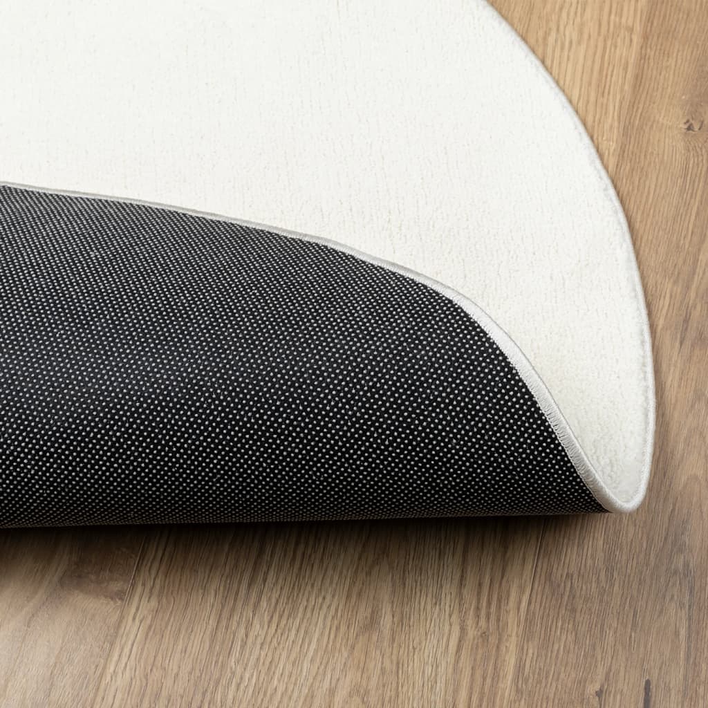 Rug OVIEDO Short Pile Cream Ø 160 cm