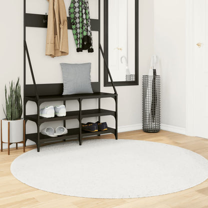 Rug OVIEDO Short Pile Cream Ø 160 cm