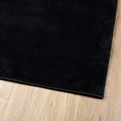 Rug OVIEDO Short Pile Black 200x200 cm