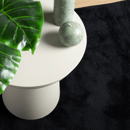 Rug OVIEDO Short Pile Black 200x200 cm