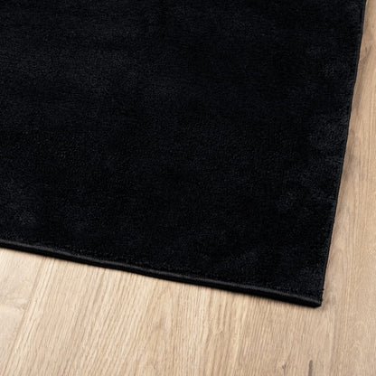 Rug OVIEDO Short Pile Black 240x240 cm