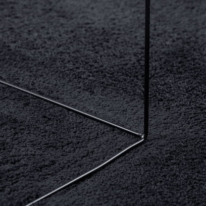 Rug OVIEDO Short Pile Black 240x240 cm