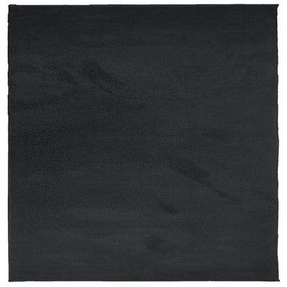 Rug OVIEDO Short Pile Black 240x240 cm