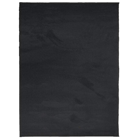 Rug OVIEDO Short Pile Black 240x340 cm