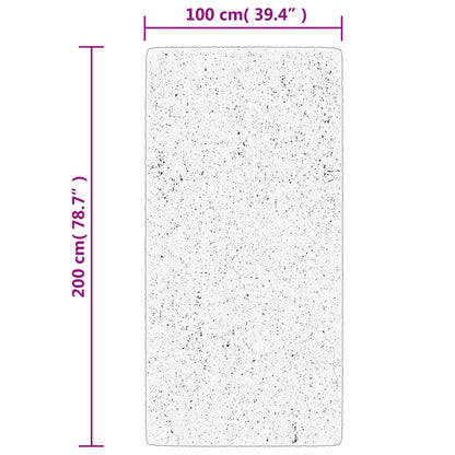 Rug OVIEDO Short Pile Green 100x200 cm