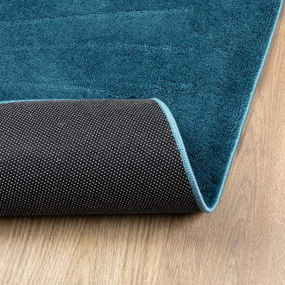 Rug OVIEDO Short Pile Turquoise 200x280 cm