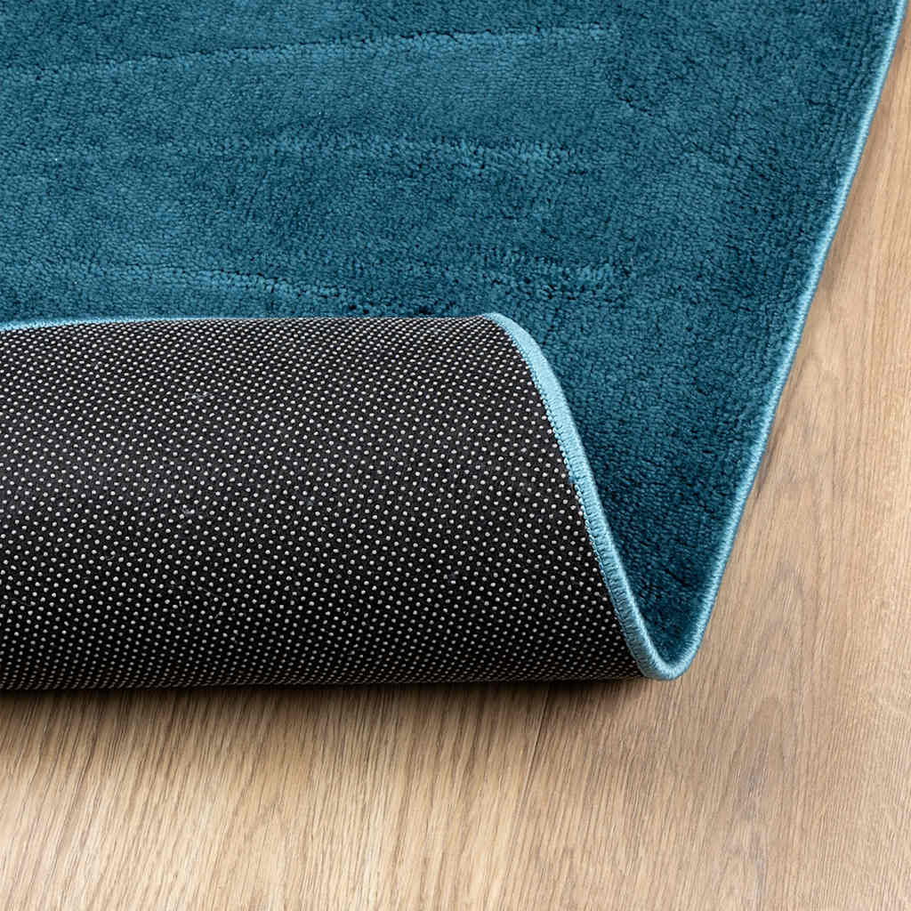 Rug OVIEDO Short Pile Turquoise 240x240 cm