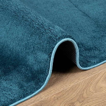 Rug OVIEDO Short Pile Turquoise 240x240 cm