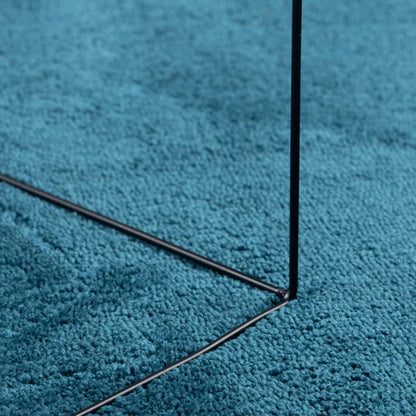 Rug OVIEDO Short Pile Turquoise 240x340 cm