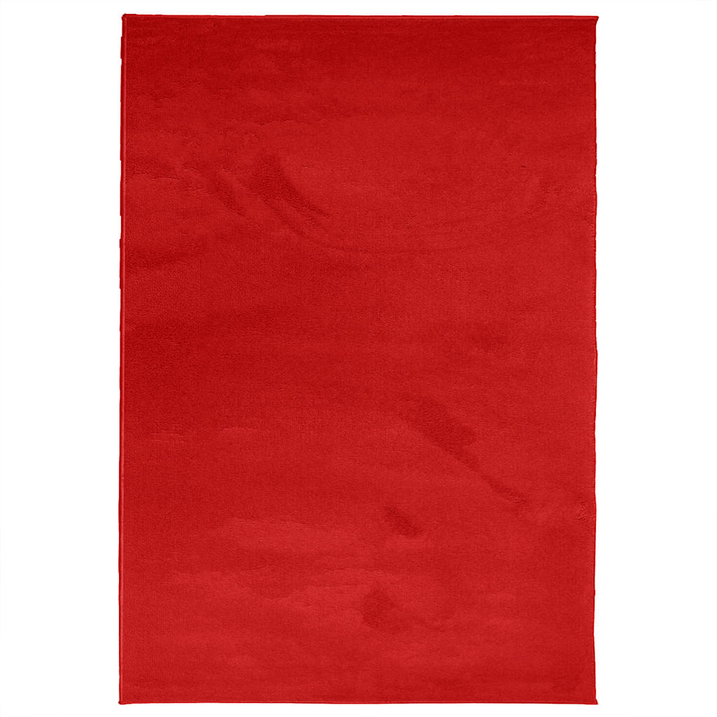 Rug OVIEDO Short Pile Red 160x230 cm