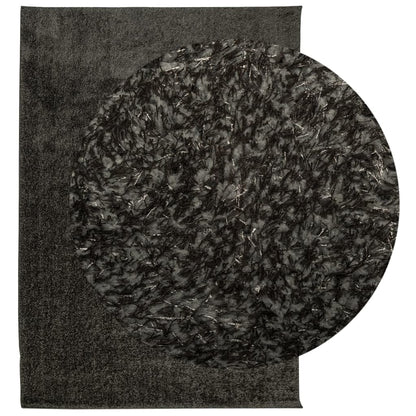 Rug ISTAN High Pile Shiny Look Anthracite 120x170 cm