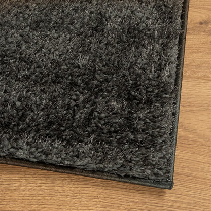 Rug ISTAN High Pile Shiny Look Anthracite 120x170 cm