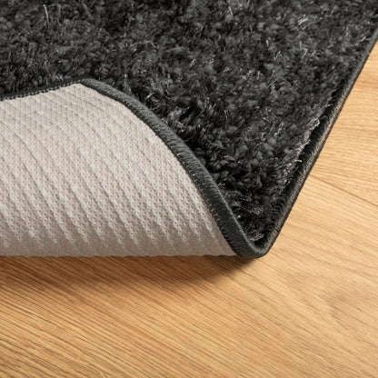Rug ISTAN High Pile Shiny Look Anthracite 120x170 cm