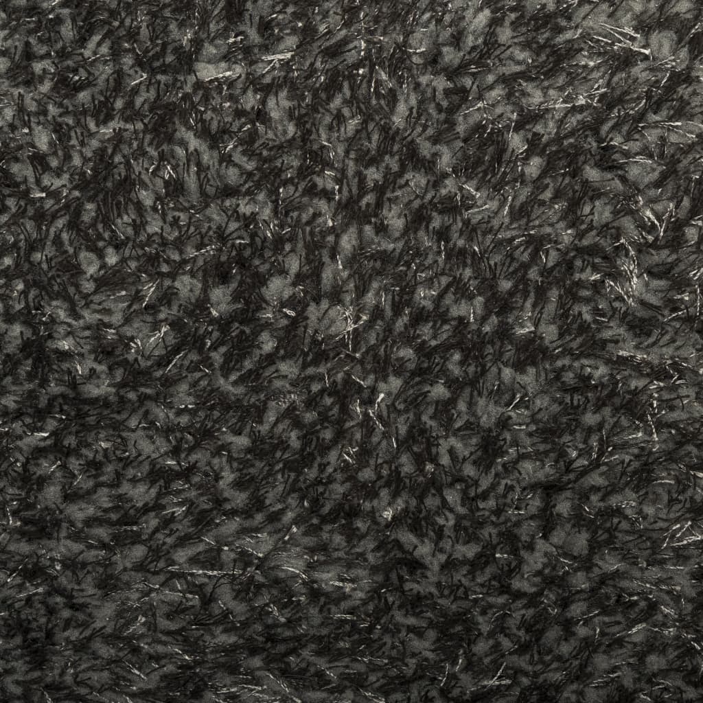 Rug ISTAN High Pile Shiny Look Anthracite 120x170 cm