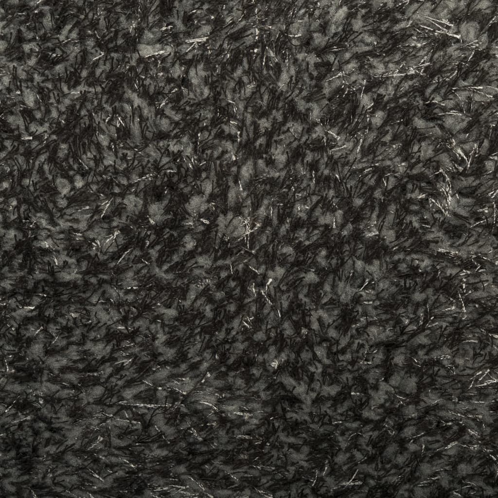 Rug ISTAN High Pile Shiny Look Anthracite 140x200 cm