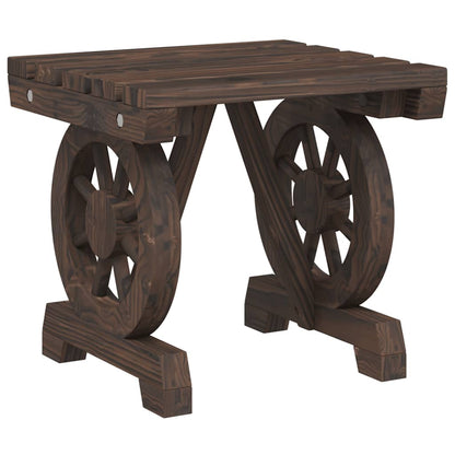 5 Piece Garden Dining Set Solid Wood Fir