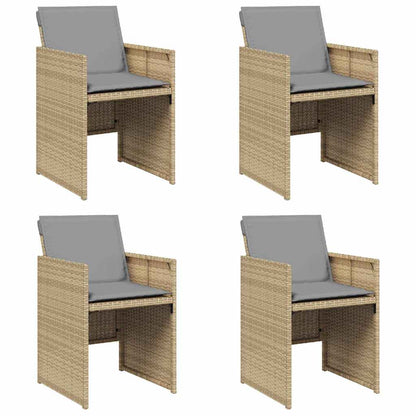 Garden Chair | Set of 4 | Mix Beige, Light Grey