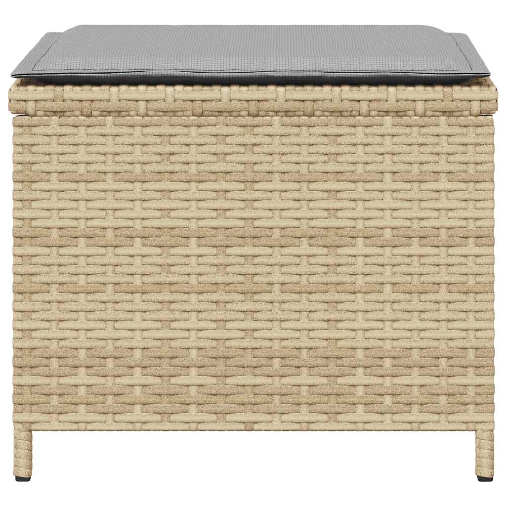 Garden Stools with Cushions 4 pcs Mix Beige 41x41x36 cm