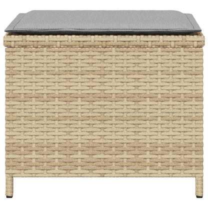 Garden Stools with Cushions 4 pcs Mix Beige 41x41x36 cm