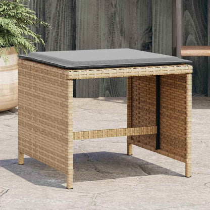 Garden Stools with Cushions 4 pcs Mix Beige 41x41x36 cm
