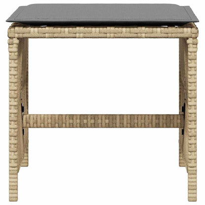 Garden Stools with Cushions 4 pcs Mix Beige 41x41x36 cm