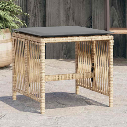 Garden Stools with Cushions 4 pcs Mix Beige 41x41x36 cm
