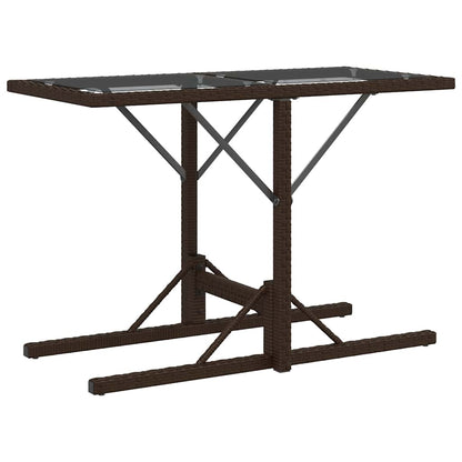 3 Piece Bistro Set with Cushions Brown Poly Rattan