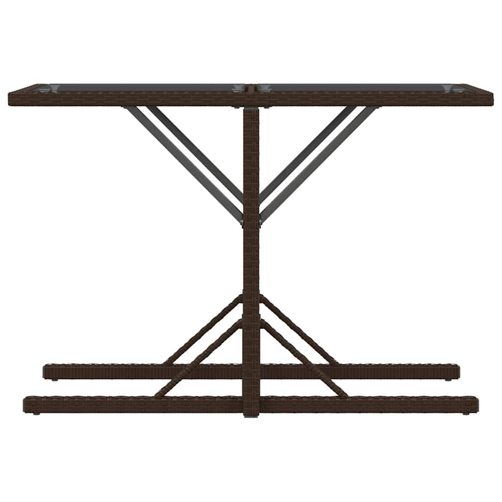 3 Piece Bistro Set with Cushions Brown Poly Rattan