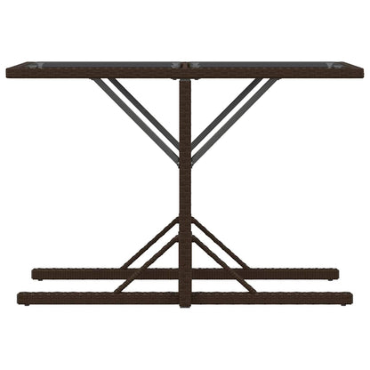 3 Piece Bistro Set with Cushions Brown Poly Rattan