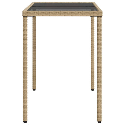 5 Piece Garden Dining Set with Cushions Beige Poly Rattan