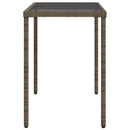 5 Piece Garden Dining Set with Cushions Grey Poly Rattan