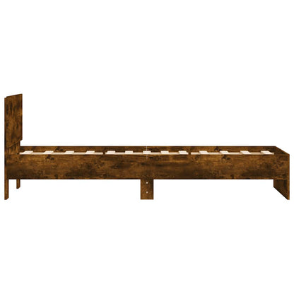 Bed Frame | Smoked Oak | Engineered wood | 90 x 200 cm | Durable