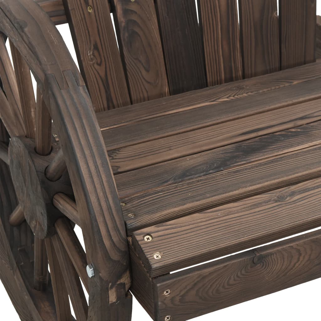 Garden Adirondack Chair | Burnt Wood | Solid Fir Wood | Standard